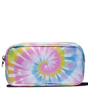 Stoney Clover Lane Small Pouch in Rainbow Tie Dye Nylon NWT